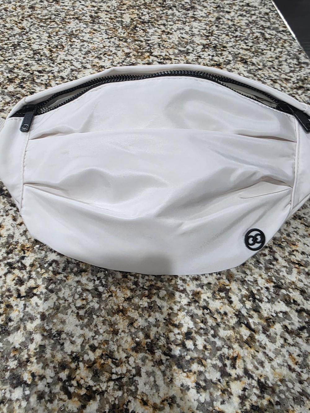 CALIA by Carrie Underwood Light Beige Belt Bag with Logo